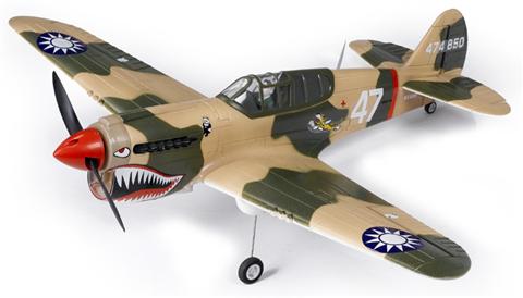 AirField 800mm (31.5") Electric P40 Tiger RC Warbird w/ 2.4Ghz+Brushless Motor/Lipo RTF [AF-93A260FT